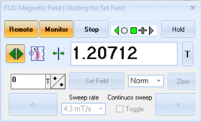 SpecMan4EPR magnetic field control