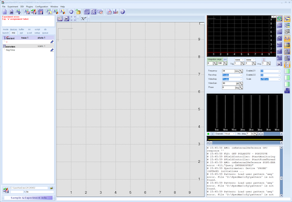 SpecMan4EPR with additional panels