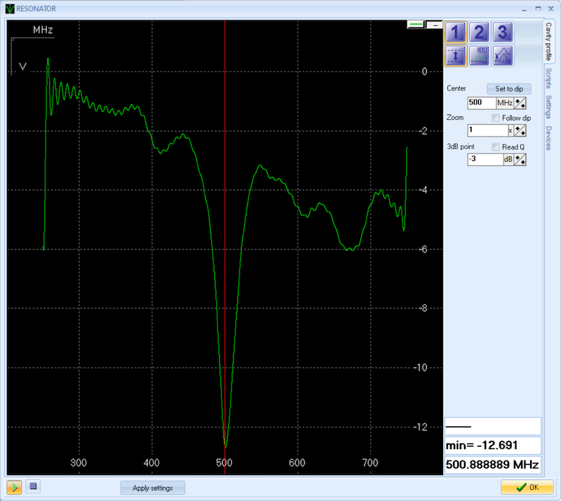 SpecMan4EPR tune mode